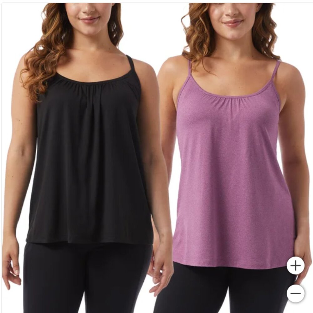 32 Degrees Ladies' Bra Top Cami, 2-pack